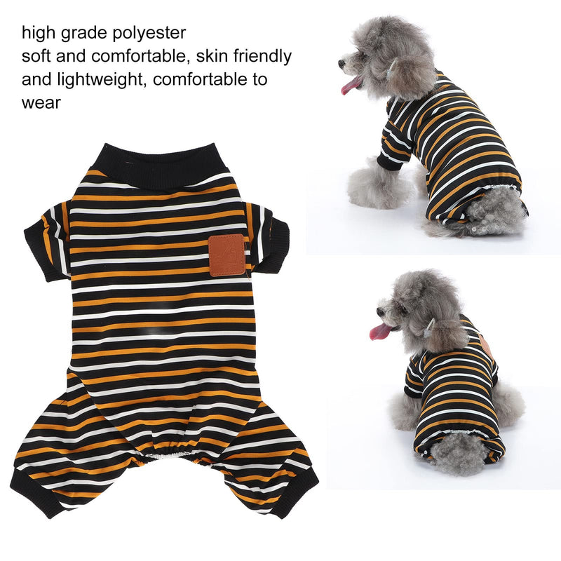 Pssopp Dog Clothes Dog Pajamas Dog Onesie Surgery Recovery Suit Doggie Casual Jumpsuit for Shedding, Allergy, Anti Licking, Wound, Cone Alternative (M) Medium - PawsPlanet Australia