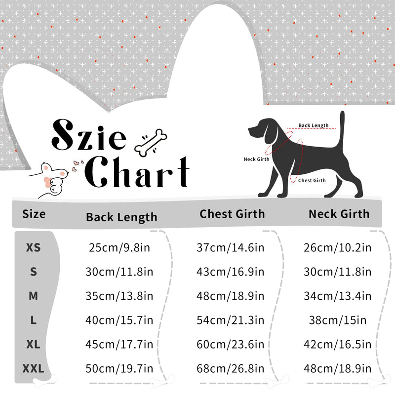 Dog Surgery Recovery Suit Dog Onesie with Legs and Harness Hole Long Sleeve Pyjamas Clothes Dog Coat for Small Medium Dogs Puppy Medical Vest for After Surgery Female Male, Grey, XL X-Large