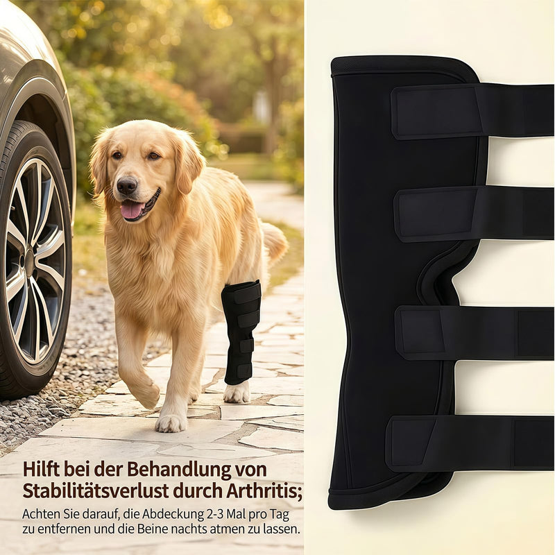2 Pieces Knee Brace for Dog Hind Leg, Ankle Brace for Dogs, Comfortable, Adjustable, Licking Protection for Dog Hind Leg, Dog Leg Bandage for Wrapping Wounds and Injuries, for Wound Healing, M