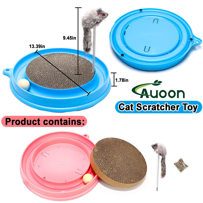 AUOON Cat Scratcher Toy, Cat Toy, Scratch pad,Scratching Toy,Post Pad Interactive Training Exercise Mouse Play Toy with Ball (Milk Shake) Milk Shake - PawsPlanet Australia