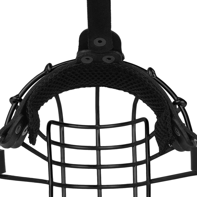 German Shepherd Dog Muzzle Metal Basket for Medium Large Dogs Adjustable Durable Leather Straps Secure Wire Mask for Biting Chewing Barking (Black, L - Size) Black - PawsPlanet Australia