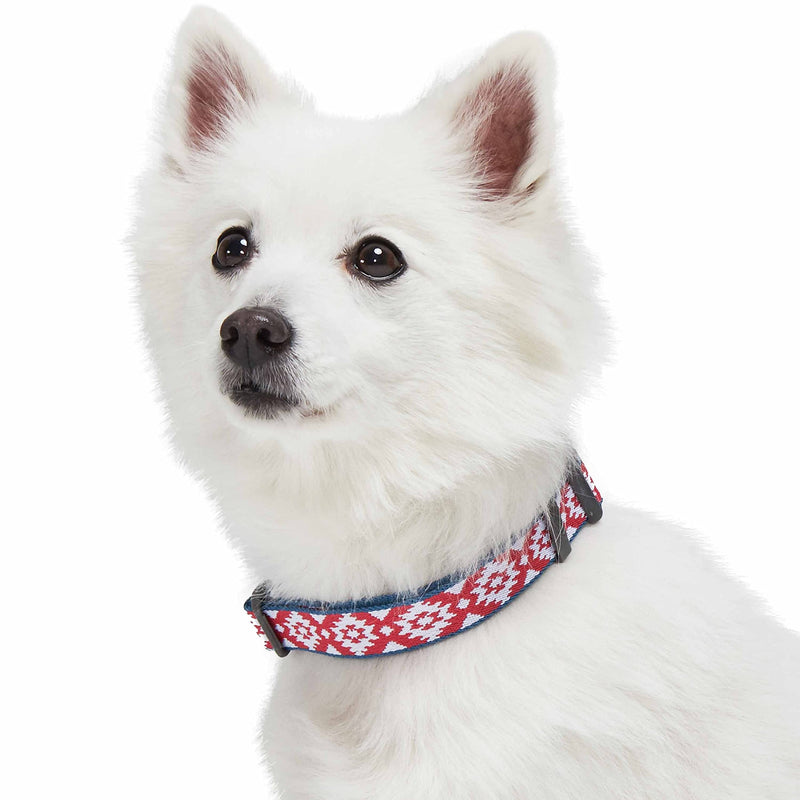 Blueberry Pet Southwestern Tribal Diamonds Adjustable Dog Collar, Small, Neck 12"-16" Tribal - Collar - PawsPlanet Australia