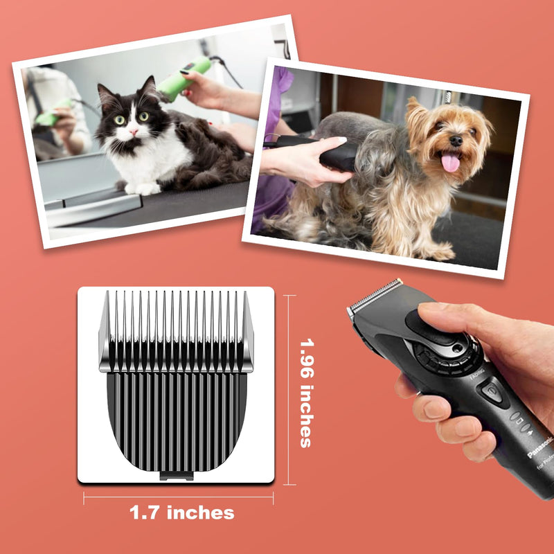 3F Pet Grooming Clipper Replacement Blade Compatible for Most Dog Hair Clipper & one-isall Dog Grooming Clippers, Made of Ceramic Blade & Stainless Steel Blade Size 3F Cut Length 12mm (2 Packs) Size 3F (12mm) 2PACKS - PawsPlanet Australia