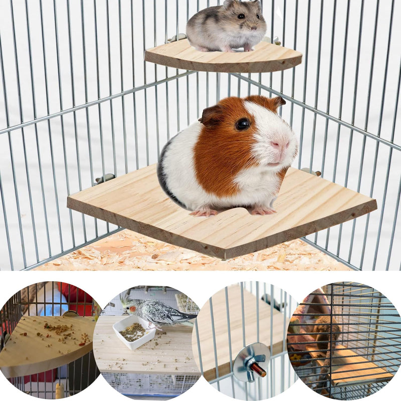 Bird Perch Platform Stand,Wood Perch Bird Platform Parrot Stand Playground Cage Accessories for Small Anminals Rat Hamster Gerbil Rat Mouse Lovebird Finches Conure Budgie Exercise Toy - PawsPlanet Australia