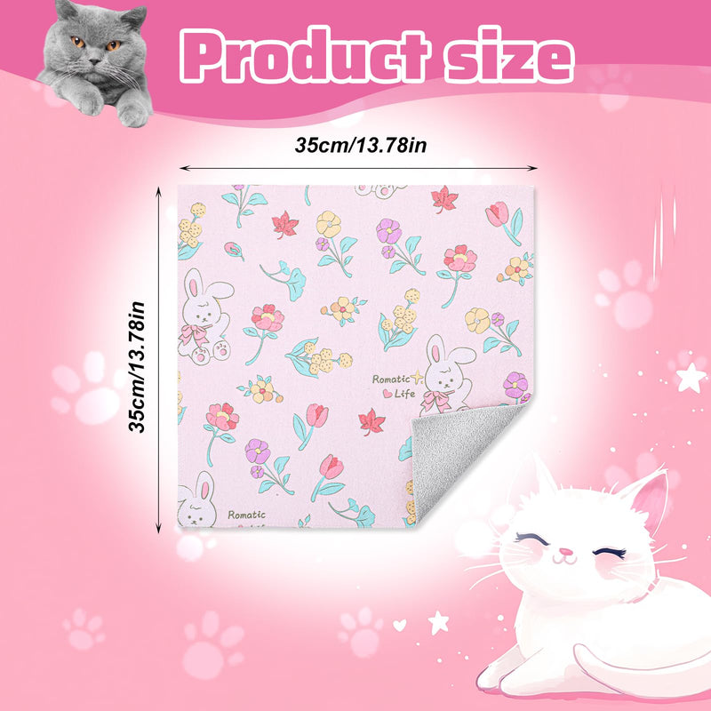 13.78 Cat Grooming Wrap Self-Adhesive Cat Wrap for Cutting Nails Cat Burrito Wrap to Anti-Runaway Scratch Bitten Cat Swaddle Wrap Blankets for Indoor Cats Rabbit Style - PawsPlanet Australia