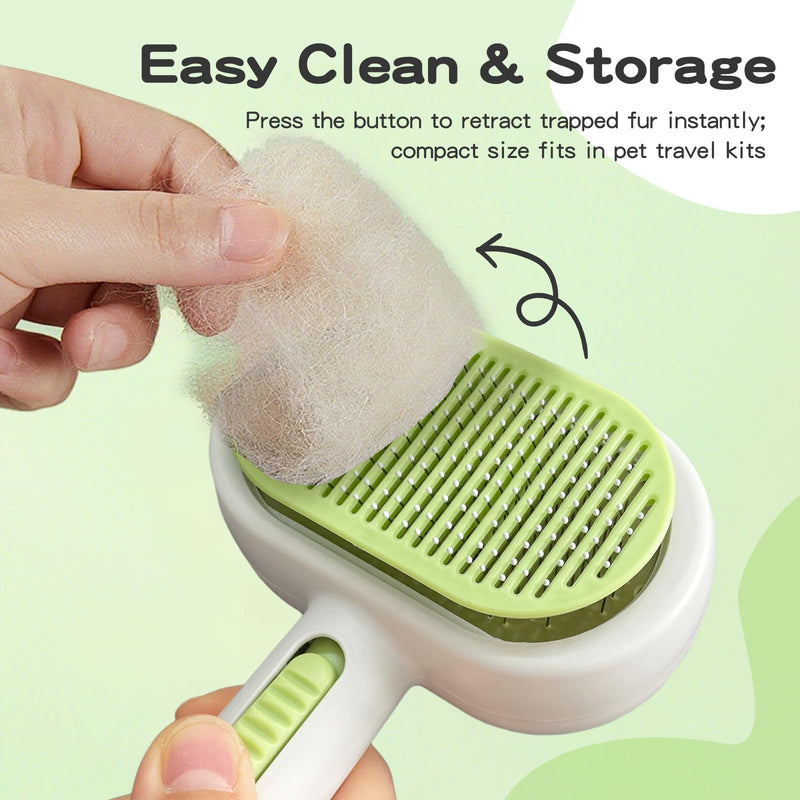 Double Sided Pet Grooming Brush for Dogs and Cats - Gentle Deshedding Tool for Long/Short Hair, Massage & Hair Removal - Indoor Grooming, Outdoor Use & Travel Friendly - PawsPlanet Australia