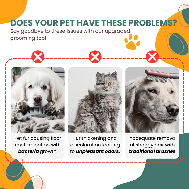 2025 Pet Grooming Brush with Spray for Cats & Dogs; Water/Mist/Steam Brush for Cat & Dog; 4in1: Self Cleaning, Anti Static Shedding Spray Comb, Hair Removal, Misting Indoor Steamy Grooming Brush - PawsPlanet Australia
