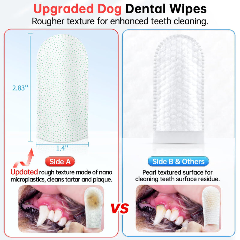 Dog Teeth Cleaning Wipes Cat, Toothbrush Dog Tooth Brushing Kit Puppy Dog Dental Wipes, Dog Teeth Cleaning Kit Cat Dental Care Dog Toothbrush Finger Cats Pet Wipes Dogs Products Pet Supplies, 50Pcs… - PawsPlanet Australia