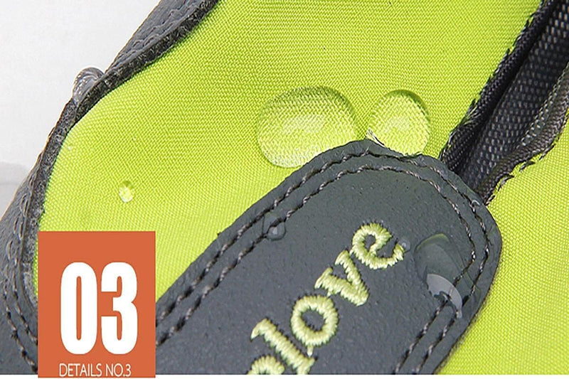 TRUE LOVE Dog Shoes Waterproof Anti-Slip Rain Boots with Reflective TLS3961(6#, Black) 6#