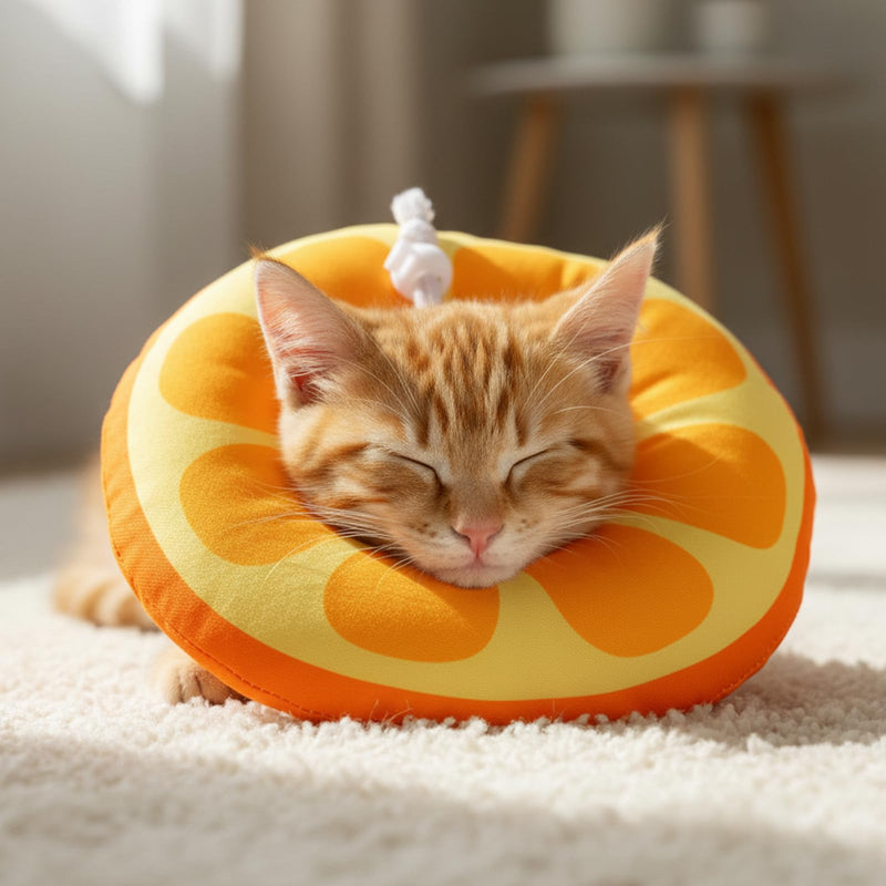 Small Cat Cone Collar Soft,Lovely Cats Donut Collars Adjustable Pet Waterproof Collar Elizabethan Neck Cones Cute Kitten Cones for Recovery Prevent Licking Biting Protect Wounds