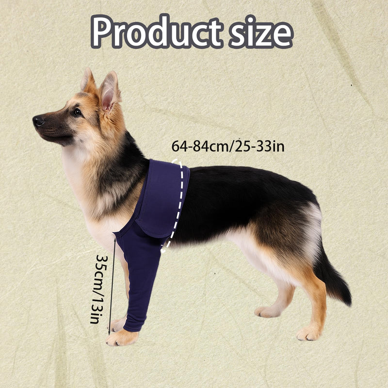 Dogs Anti-licking Protection Sleeve Dog Surgery Recovery Sleeves for Front Leg Dog Surgery Recovery Sleeves With Magic Stickers for Injury Recover Avoids Wound Infection