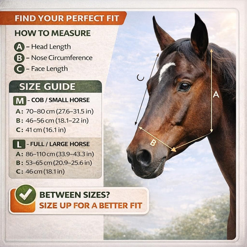Horse Fly Mask with Ears, Breathable Soft Mesh, UV Protection, Comfortable Large Eye Space, Durable Secure Fit, Stylish Pattern Design-L Tribal Print L