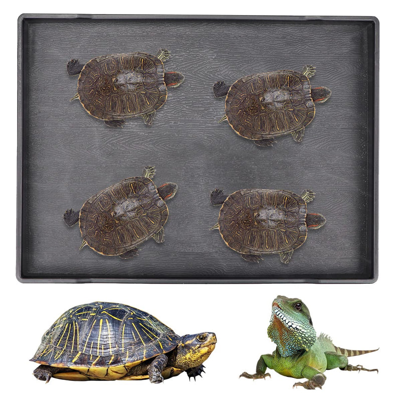 YOLUFER Reptile Food Water Bowl Plate Dish for Tortoise Crawl Pet Drinking and Eating Hallow Water Dish for Reptiles Size3-L - PawsPlanet Australia