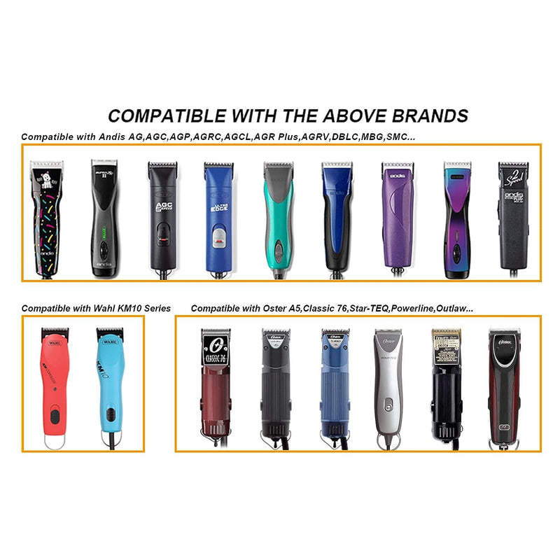 Professional Detachable Replacement Ceramic Blades set,compatible with oster Classic 76/Star-Teq/Power-Teq andi A*dis AGC,BDC,BGC,MBG Series Clippers (Size-000) Size-000 - PawsPlanet Australia