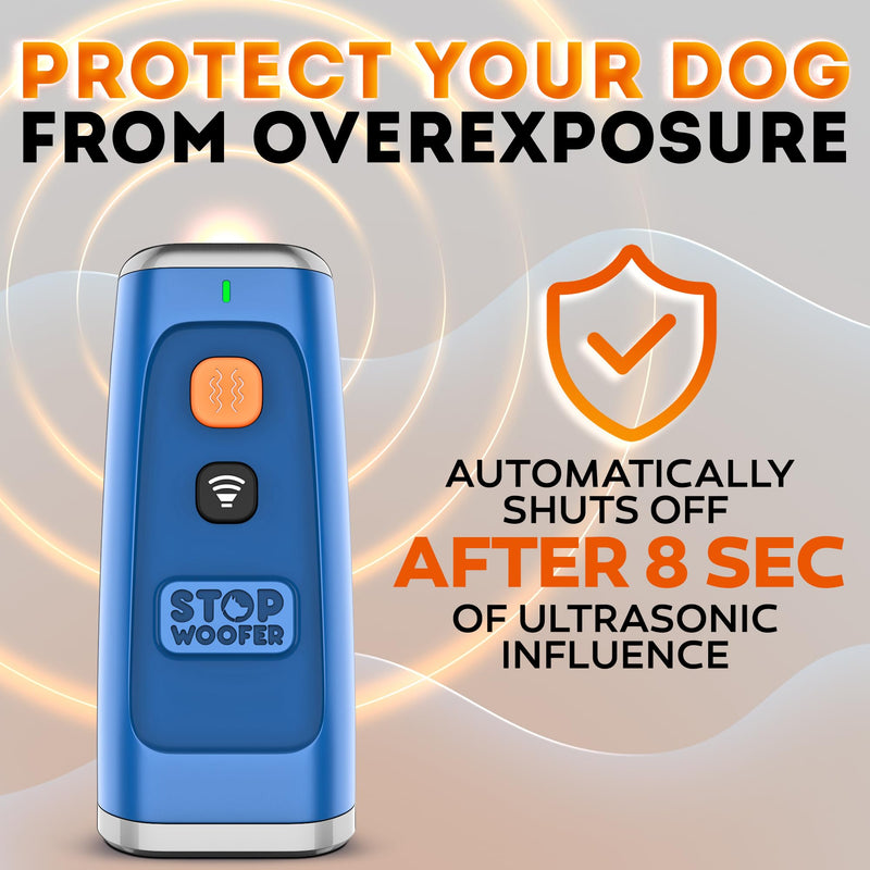 Stop Dog Barking Instantly – Ultrasonic Dog Bark Deterrent Device Humane No-Shock Barking Silencer & Dog Trainer for Indoor & Outdoor Use Effective Bark Control Solution for Dogs up to 90 LBS 10-90 LBS