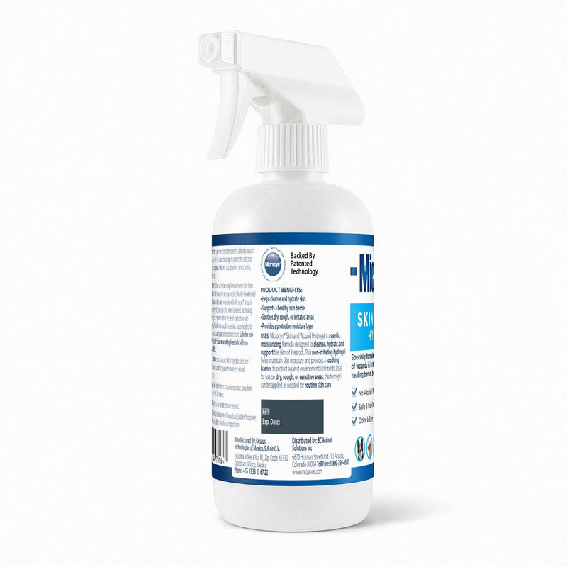 Microcyn Livestock Skin & Wound Hydrogel – 16 oz Moisture-Retaining Protective Barrier for Cuts, Scrapes & Irritated Skin – Professional Farm & Ranch Support