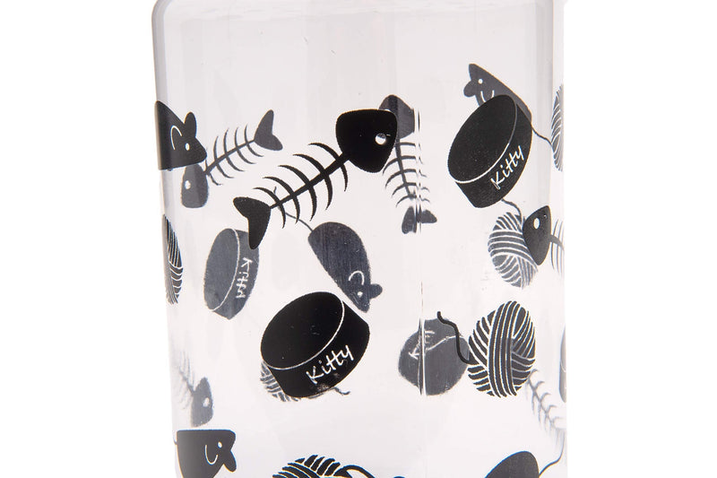 JMFinger Lixit Animal Care Cat Treat and Food Storage Jars (128oz), Black (30-9128-010) - PawsPlanet Australia