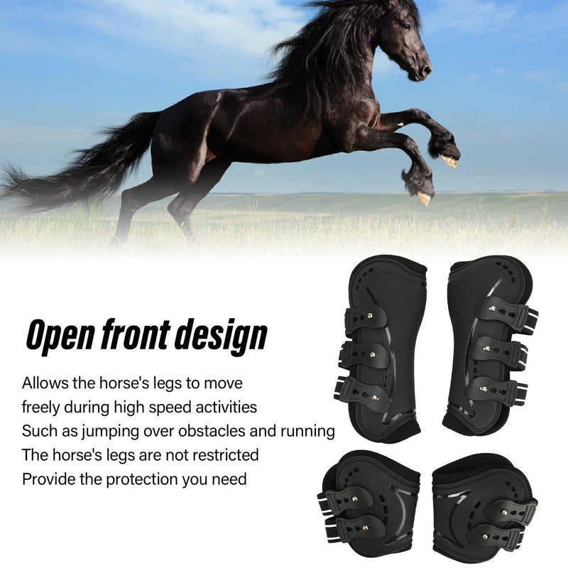 Zerodis Horse Boots, Lightweight Horse Tendon Boots Breathable Wearproof Fetlock Boots with Adjustable Buckle Brace Guard Boots for Horse Boots Pairs of 2 (Large) Large - PawsPlanet Australia