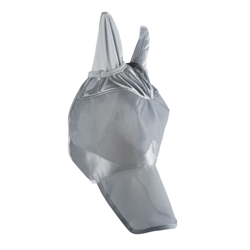 Harrison Howard Horse Fly Mask Long Nose with Ears Original Grey Warmblood Extra Large Warmblood (X-Large) - PawsPlanet Australia