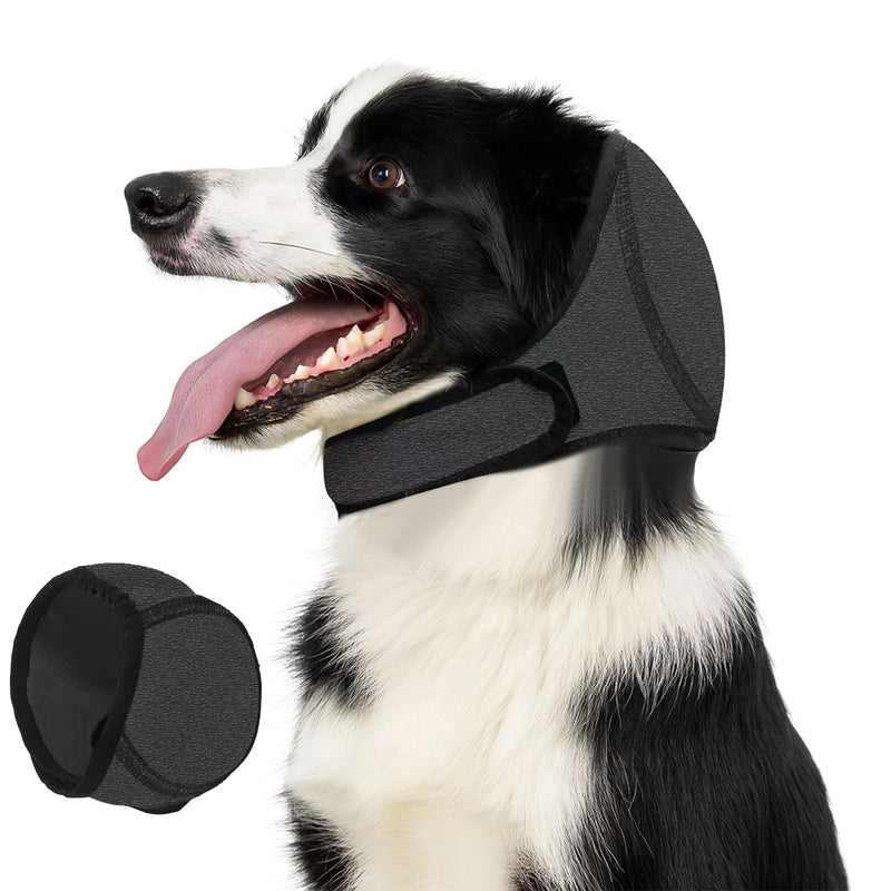 SSKHE Dog Ear Muffs for Noise Anxiety, Adjustable Dog Ears Protection Head Wrap for Bathing, Grooming, Thunder and Fireworks, Calming Hood with Ear Cups for Small Medium Large Dogs