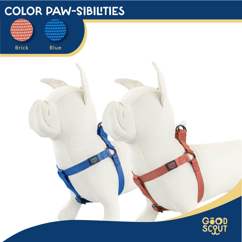 Good Scout Heavy Duty Dog Harness, Durable Dog Body Harness for Walking & Training, Brick, Large - PawsPlanet Australia