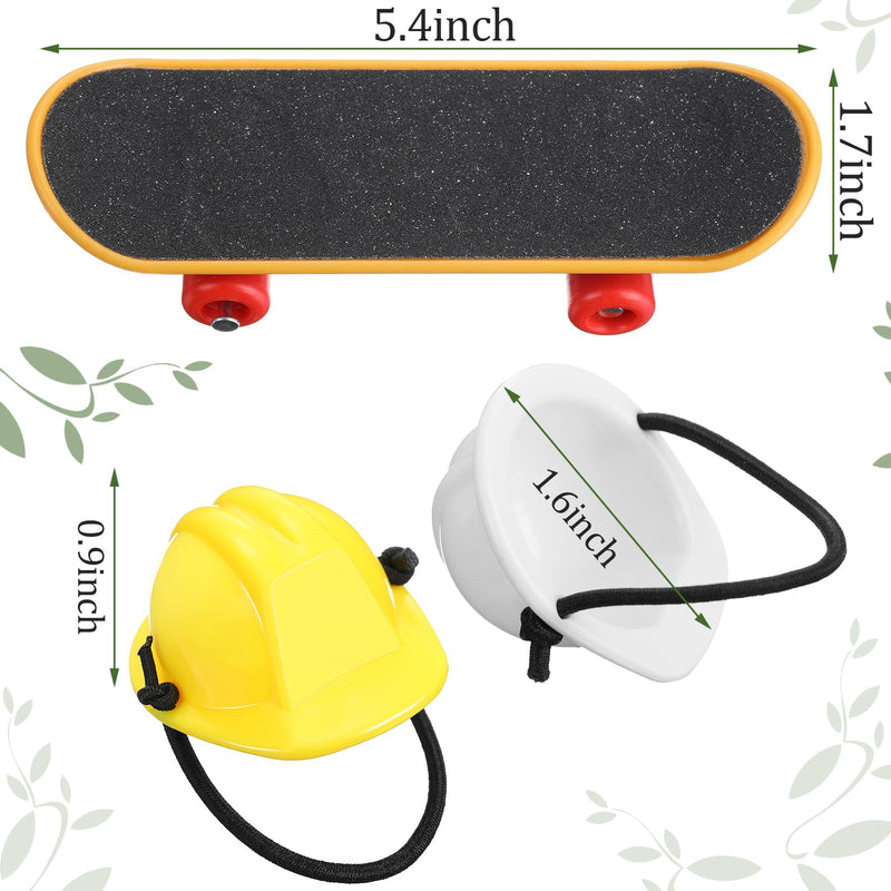 Chivao 5 Pieces Bearded Dragon Accessories Set Bearded Dragon Leashes and Harnesses S/M/L 3 Size Packed Lizard Harness Mini Scooter Lizard Helmet Hats Adjustable Leash(Orange) Orange - PawsPlanet Australia