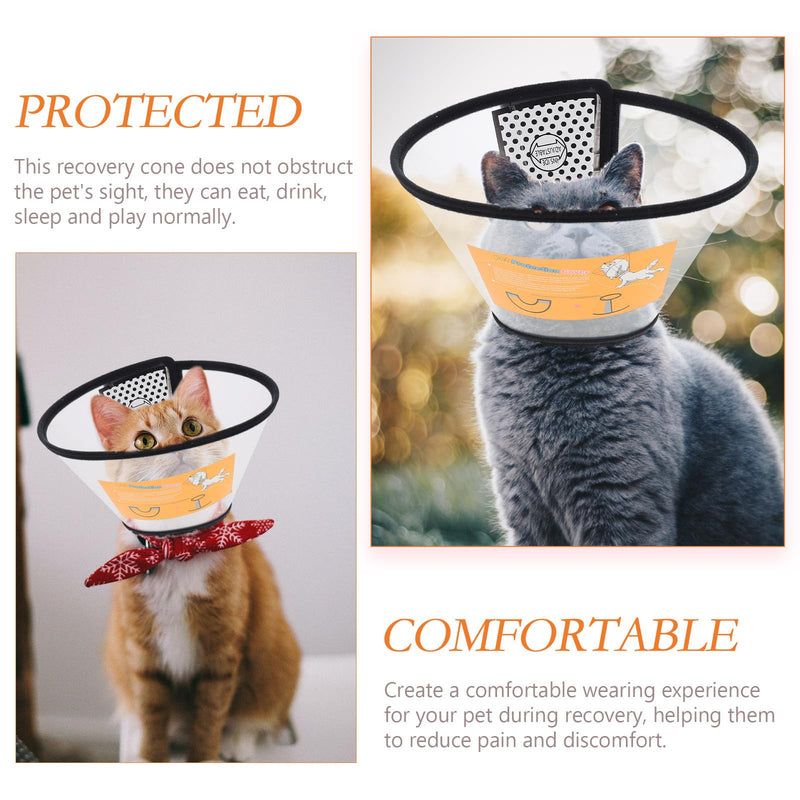 Beaupretty 2-Pack Protective Collars for Cats and Dogs Made of PP Anti-Bloody Neck Collar Protects Wounds During Recovery Phase Without Obstructing Vision