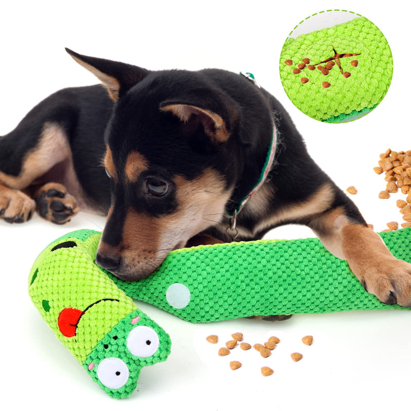 Squeak Dog Toys Stress Release Game for Boredom, Dog Puzzle Toy IQ Training, Snuffle Toys Foraging Instinct Training Suitable for Small Medium and Large Dogs Frog - PawsPlanet Australia