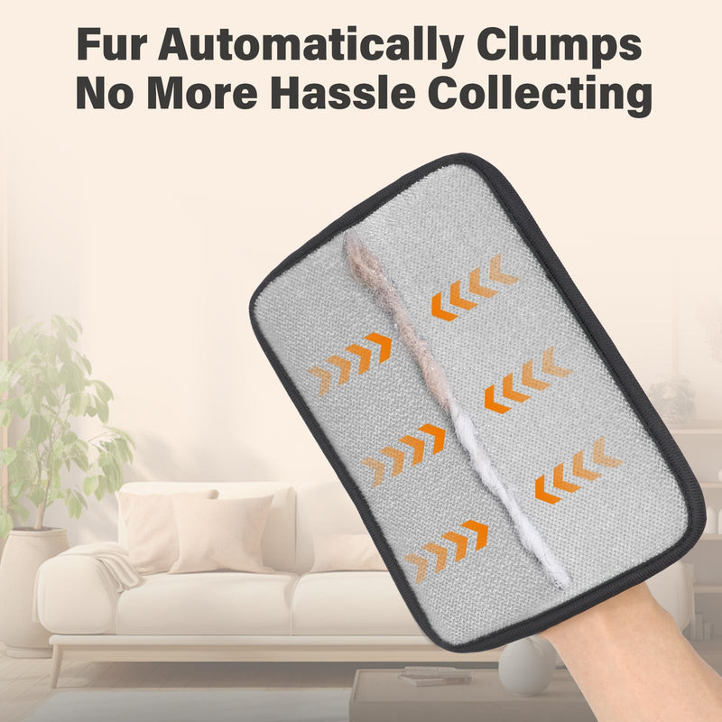 Pet Hair Removal Glove for Cats & Dogs – Upgraded Four-Finger Electrostatic Fur Remover, Reusable Magic Brush Pet Hair Remover for Laundry, Sofa, Carpet & Car Seat 1 - PawsPlanet Australia