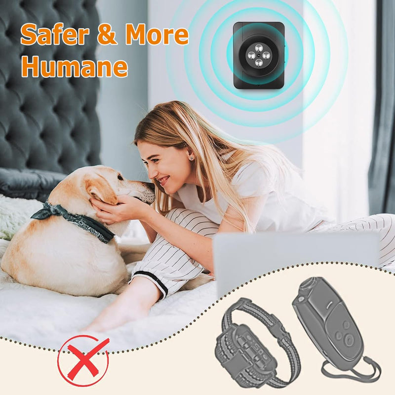 Zigzagmars Anti Barking Devices,Ultrasonic Anti Barking Device,3 Level Bark Box Anti Bark Device,Rechargeable Ultrasonic Dog Barking Deterren Barking Dog Silencer,for Small Medium Large Dogs