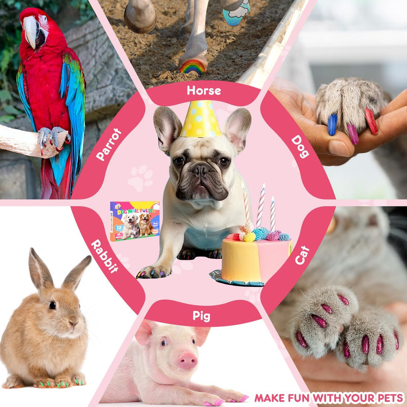 MSDADA 15 Colors Dog Nail Polish Pens, Quick Dry Pet Nail Polish Set for Dogs to DIY Stylish Dog Nail Art, Non-Toxic Dog Safe Nail Polish Dog Accessories for Large & Small Dogs - PawsPlanet Australia