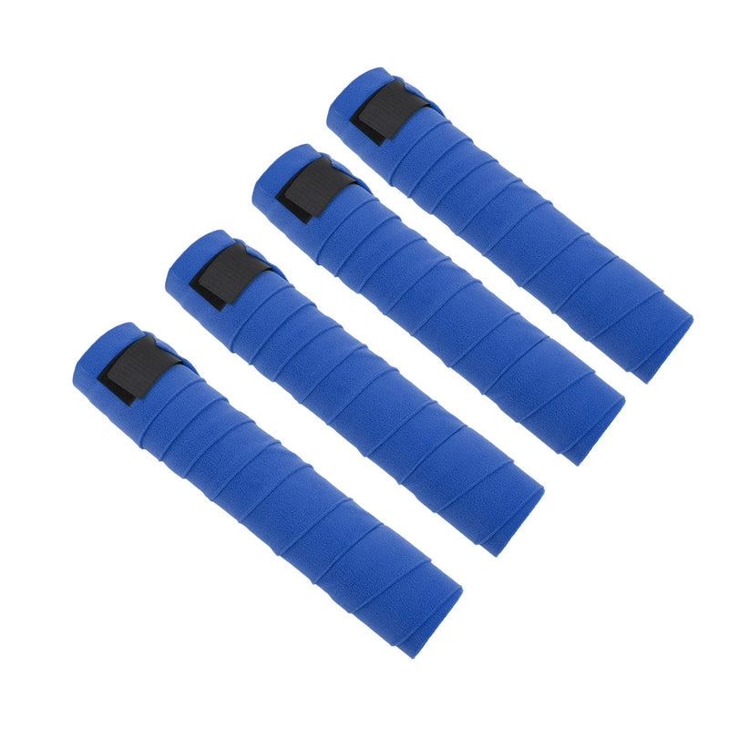 Horse Leg Wrap Self Adhesive Fleece Bandages 4pcs Multifunctional Support for Training Exercising (Blue)