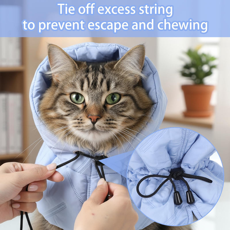 Cat Cone Collar Adjustable Recovery Collar Waterproof Pet Collars Soft Lightweight Breathable After Surgery Kitten Recovery Cones to Stop Licking Pet Elizabethan Collars for Cats Kittens and Puppies