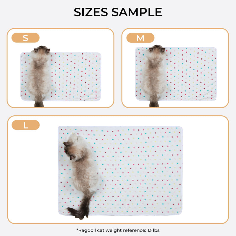 1 Pack 3 Blankets Super Soft Cute Dot Pattern Pet Blanket Flannel Throw for Dog Puppy Cat Dot (Large(41x31), Beige/Brown/Pink) 41x31 inch (Pack of 3) - PawsPlanet Australia
