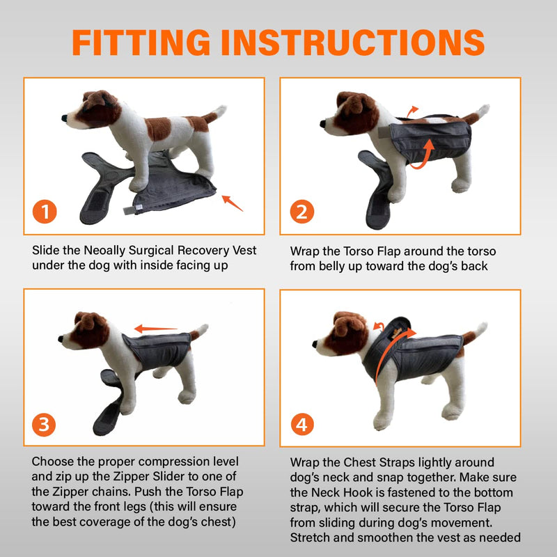 NeoAlly Upgraded Dog Surgical Recovery Suit Cone Alternative Onesie Post Surgery Wear Protects Abdominal Wounds and Skin Anti Licking, Aids Hot Spots, and Provides Anti Anxiety Relief - M Medium
