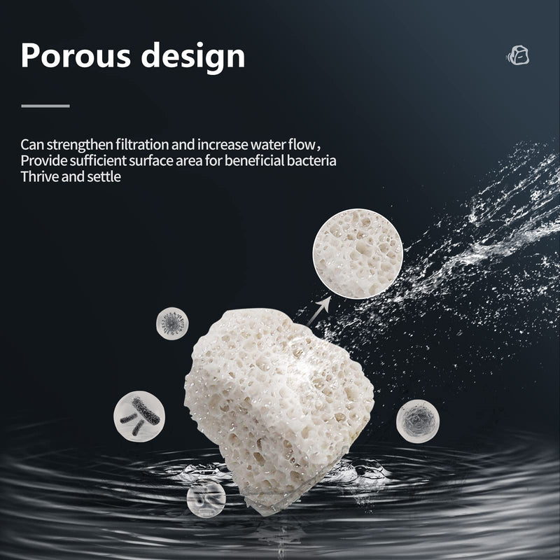 UPETTOOLS Aquarium Biological Filter Media, 1.2 Inch Floating Ceramic Bio Media with Porous Massive Surface Area for Freshwater and Saltwater Fish Tank - PawsPlanet Australia