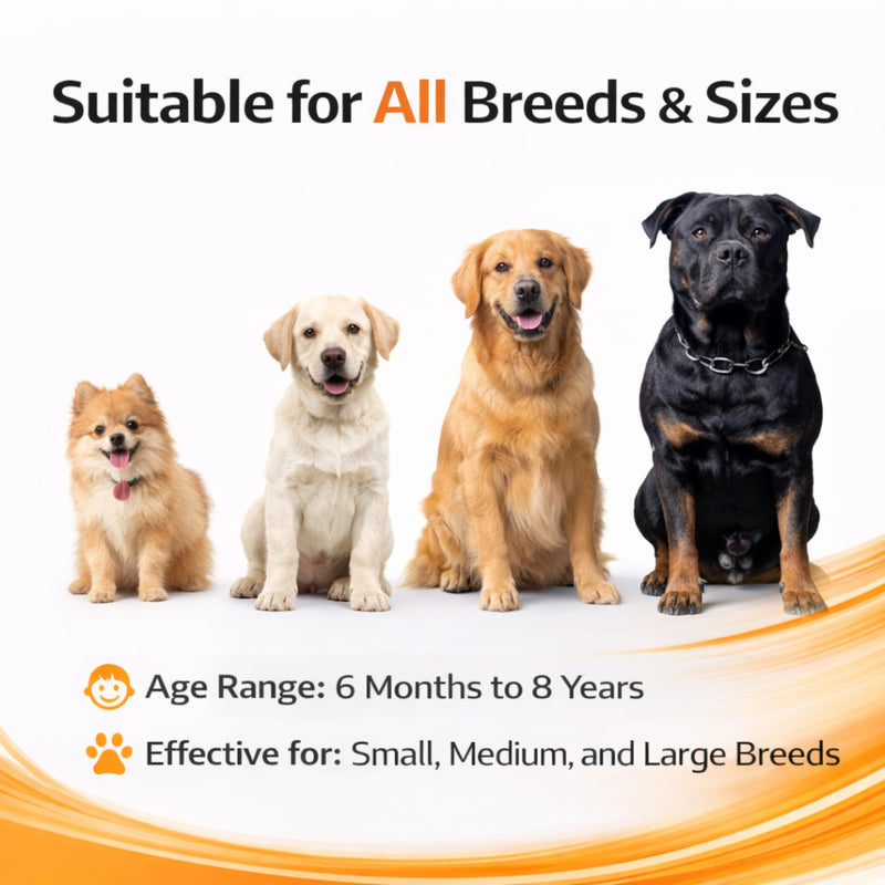 Dog Anti Barking Device - Portable Ultrasonic Dog Bark Deterrent with Rechargeable 1200mAh Battery, Waterproof, 50ft Coverage & 20-Hour Battery Life - Dog Barking Stopper Suitable for All Dogs Black/Orange