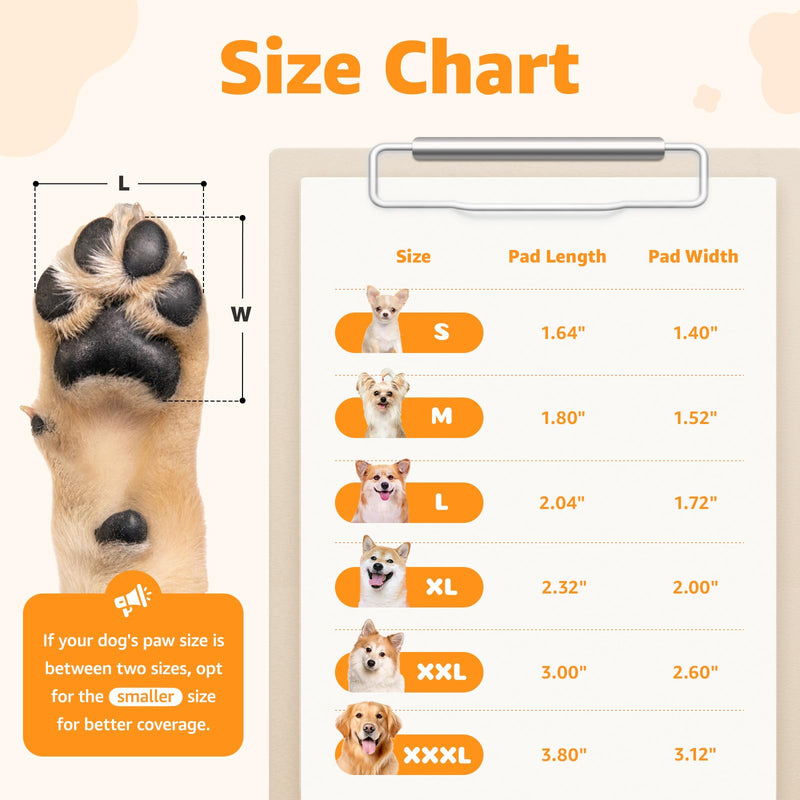 Dog Paw Protector for Senior Dogs - Anti-Slip Dog Paw Pads for Dogs Traction on Hardwood Floors, Paw Grips Stickers with Stronger Adhesive for Slippery Floors, 12 Sets (48pcs) Leaf Black XXXL Black｜Leaf Shape - PawsPlanet Australia