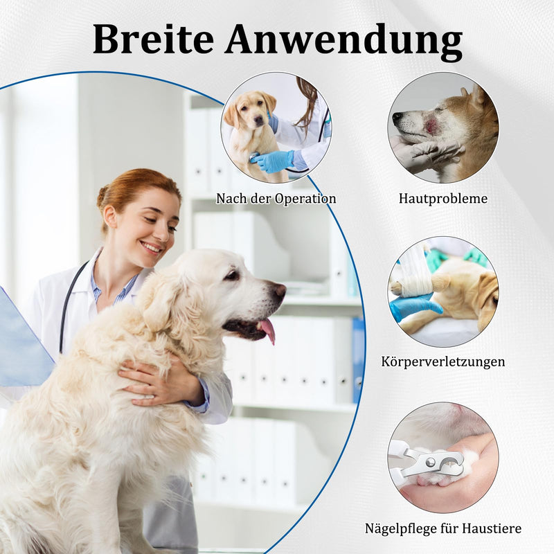 Inflatable Collar for Dogs, Soft Dog Collar with Lick Protection, Ideal for Dogs of Any Size, Easy to Use and Durable