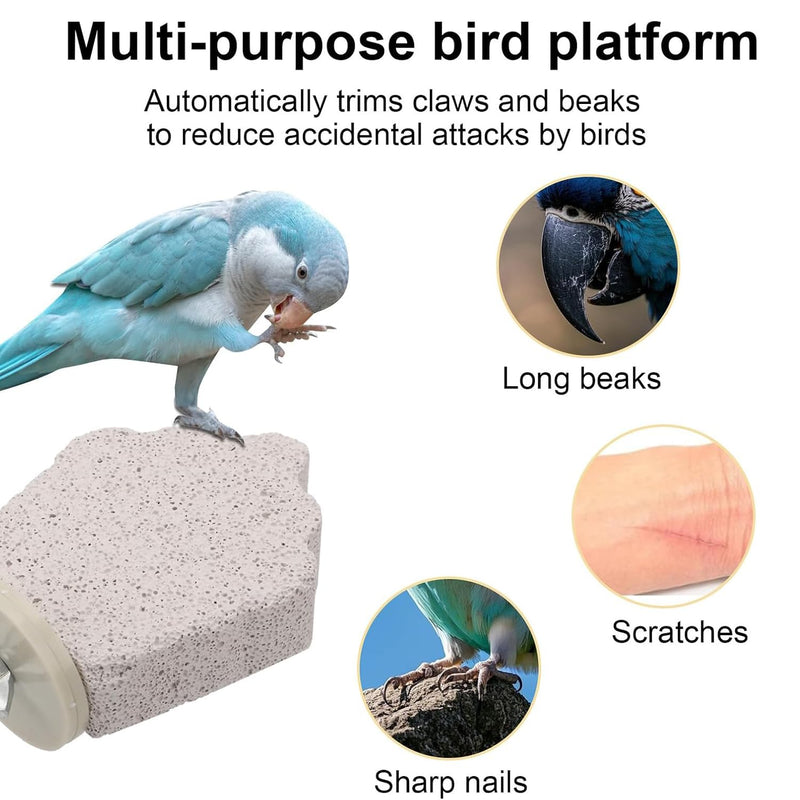 4Pcs Bird Beak Grinding Stone, Bird Perches Calcium Parrot Perch Stand Parrot Teeth Mouth Molar Cage Accessories Platform Paw Grinding Sticks Jumping Stand for Budgie Cockatiel Conure Finch - PawsPlanet Australia