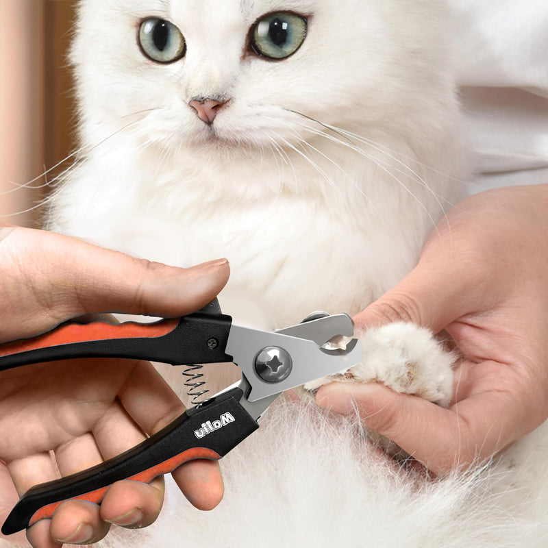 Dog & Cat Nail Clippers, Pet Nail Clipper and Trimmer with Safety Guard to Prevent Over Cutting, Grooming Razor Sharp Blades with Nail File for Small, Medium, Large Breeds, S Red - PawsPlanet Australia