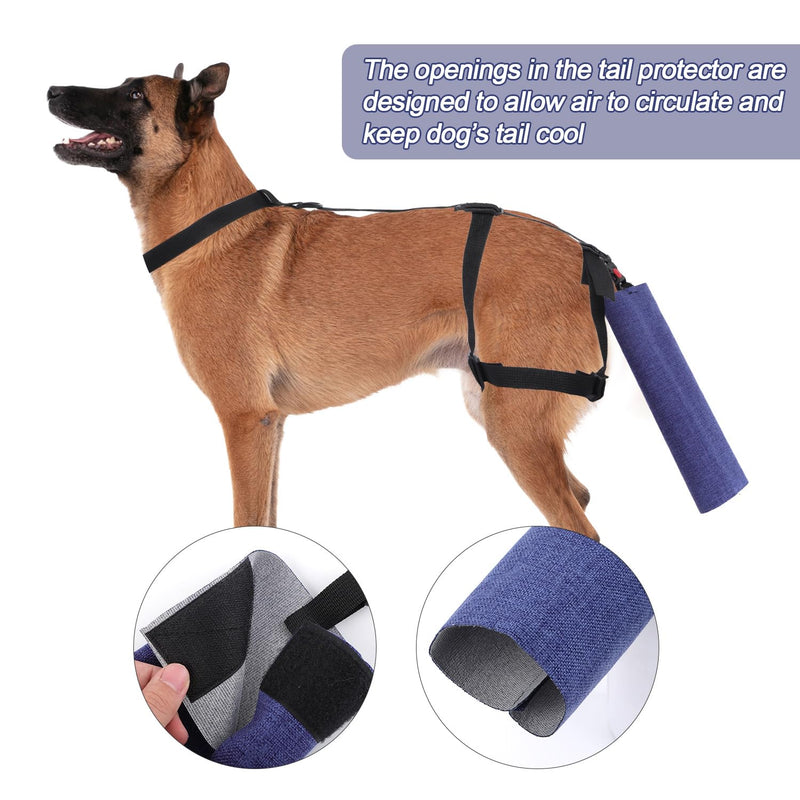 Dog Tail Protector, Adjustable Dog Tail Sleeve Dog Tail Cover for Wounds Dog Tail Bandage to Prevent Licking Wounds for Tail Wound Healing - PawsPlanet Australia
