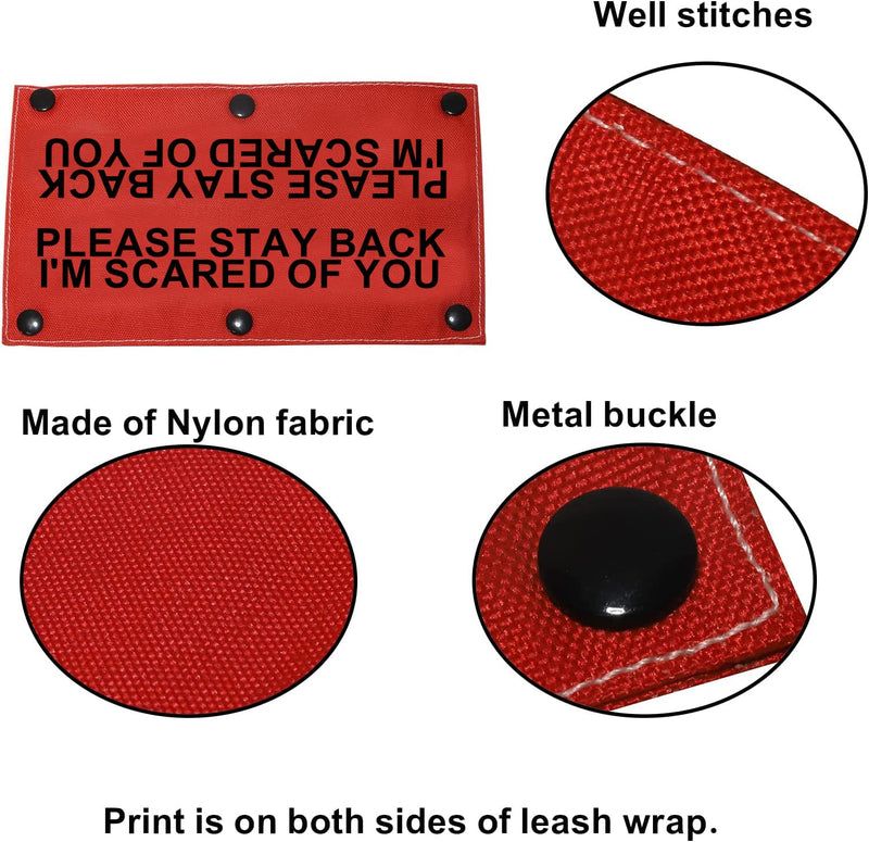 Funny Dog Leash Sleeve Please Stay Back I'm Scared of You Dog Leash Wrap Sleeve Pet Birthday Gift (I'm Scared of You-Sleeve) I'm Scared Of You-Sleeve - PawsPlanet Australia