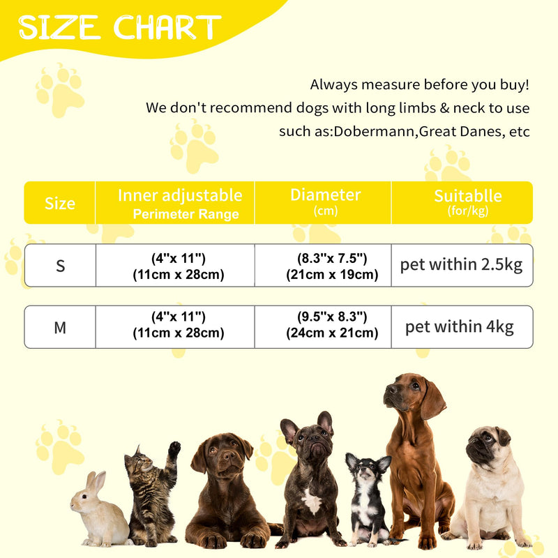 Adjustable cat Cone Collar Soft to Stop Licking After Surgery for Kitten, Alternative to Cone of Shame cat, Donut Cone for Cats, pet Elizabethan Collar (Bee, Small)