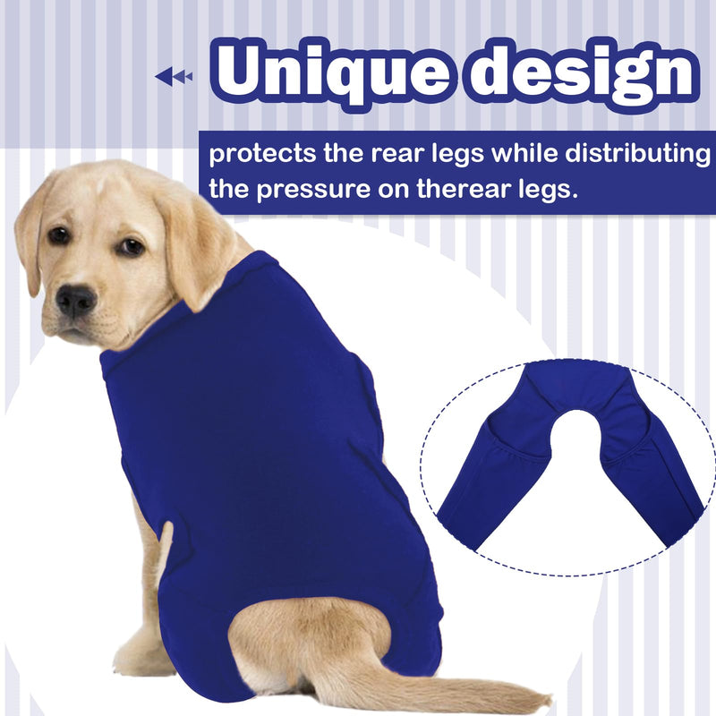 Recovery Suit For Dogs - Leg Surgery Recovery Suit, Lick Sleeve To Prevent Licking Bite, Avoids Wound Infection - XL Blue