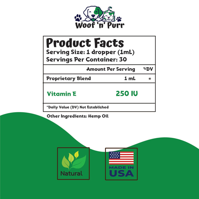 Vitamin E for Dogs - Vitamin E Dog - Vitamin E for Dog - Dog Vitamins E - Vitamin E Canine - Vitamin E Supplement for Dogs - Vitamin E Oil Dog - Dog Vitamins - Dog Immune Support - 1 fl oz - PawsPlanet Australia