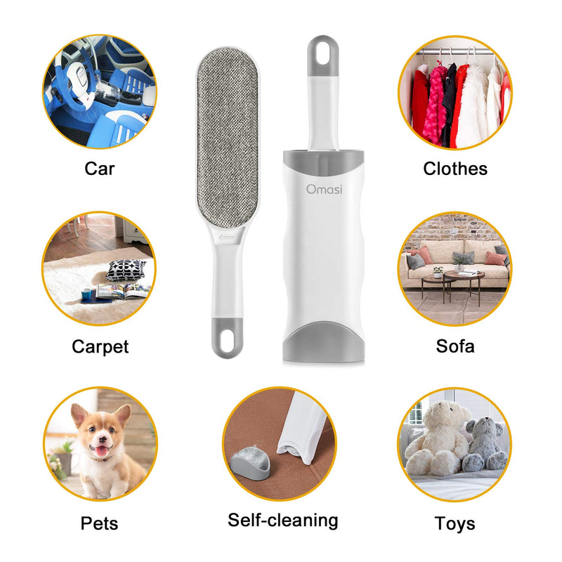 Omasi Reusable Magic Pet Hair Remover Brush for Dogs and Cats