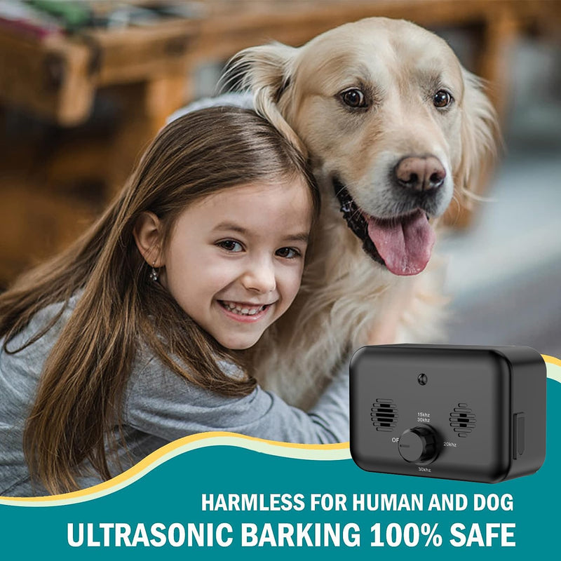 Anti Barking Devices, Auto Dog Bark Control Devices with 3 Modes, Rechargeable Ultrasonic Bark Box Dog Barking Deterrent Devices, Effective Stop Barking Dog Devices for Indoor & Outdoor Use