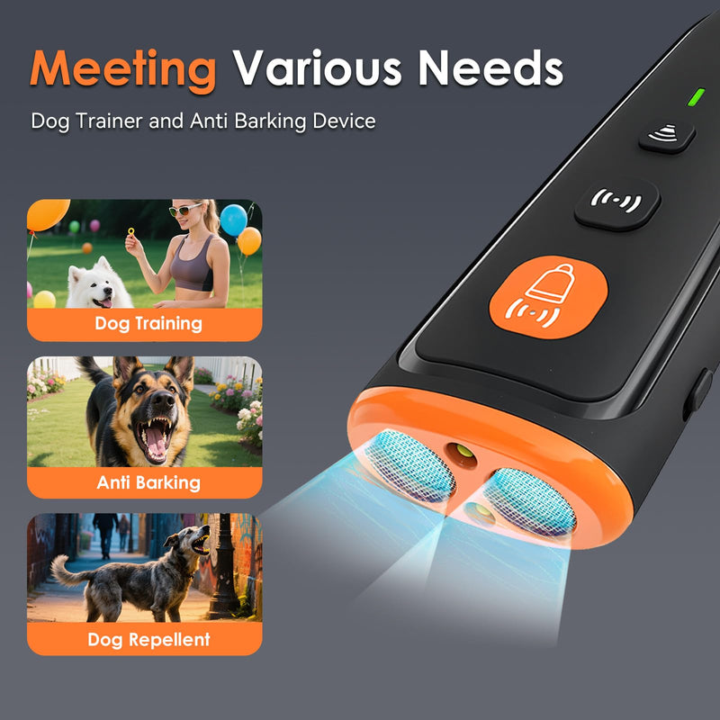 Dog Bark Deterrent Devices - Ultrasonic Flashlight Sound. Anti Barking Device for Dogs (Portable and Rechargeable with Stylish Design) - PawsPlanet Australia