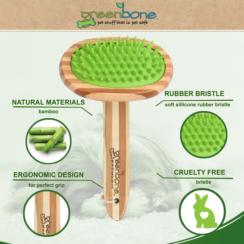 Pet Spa Massager - All-Natural Bamboo Pet Grooming Tool - Entirely Made from Sustainable Bamboo for Dogs & Cats - PawsPlanet Australia